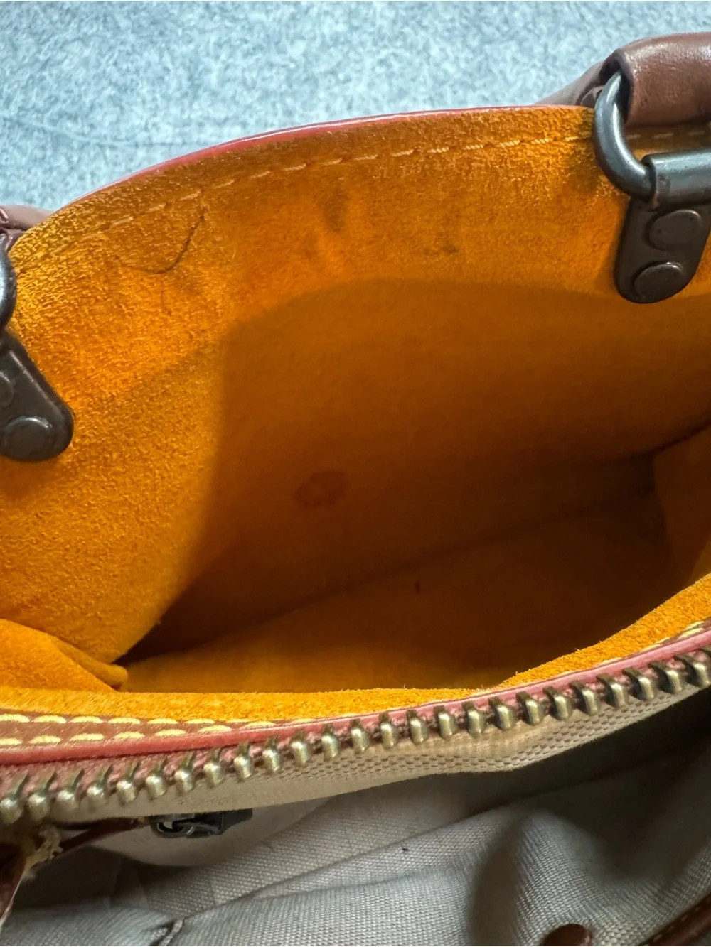 COACH 1941 Rogue 25 Pebble Leather Satchel Saddle Brown